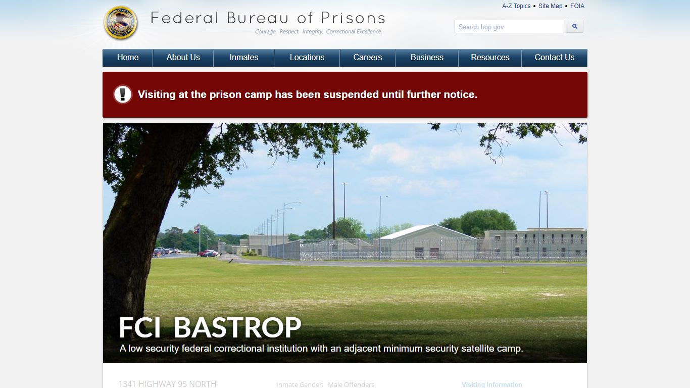 FCI Bastrop - Federal Bureau of Prisons